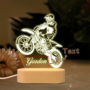 Personalised Motorcycle Night Light