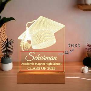 Personalized Graduation Night Light
