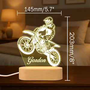 Personalised Motorcycle Night Light