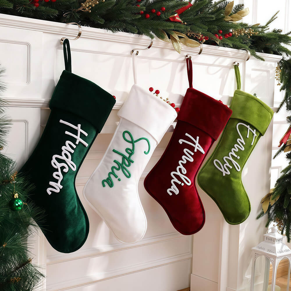 Personalized Velvet Santa Stocking
