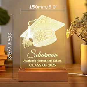Personalized Graduation Night Light