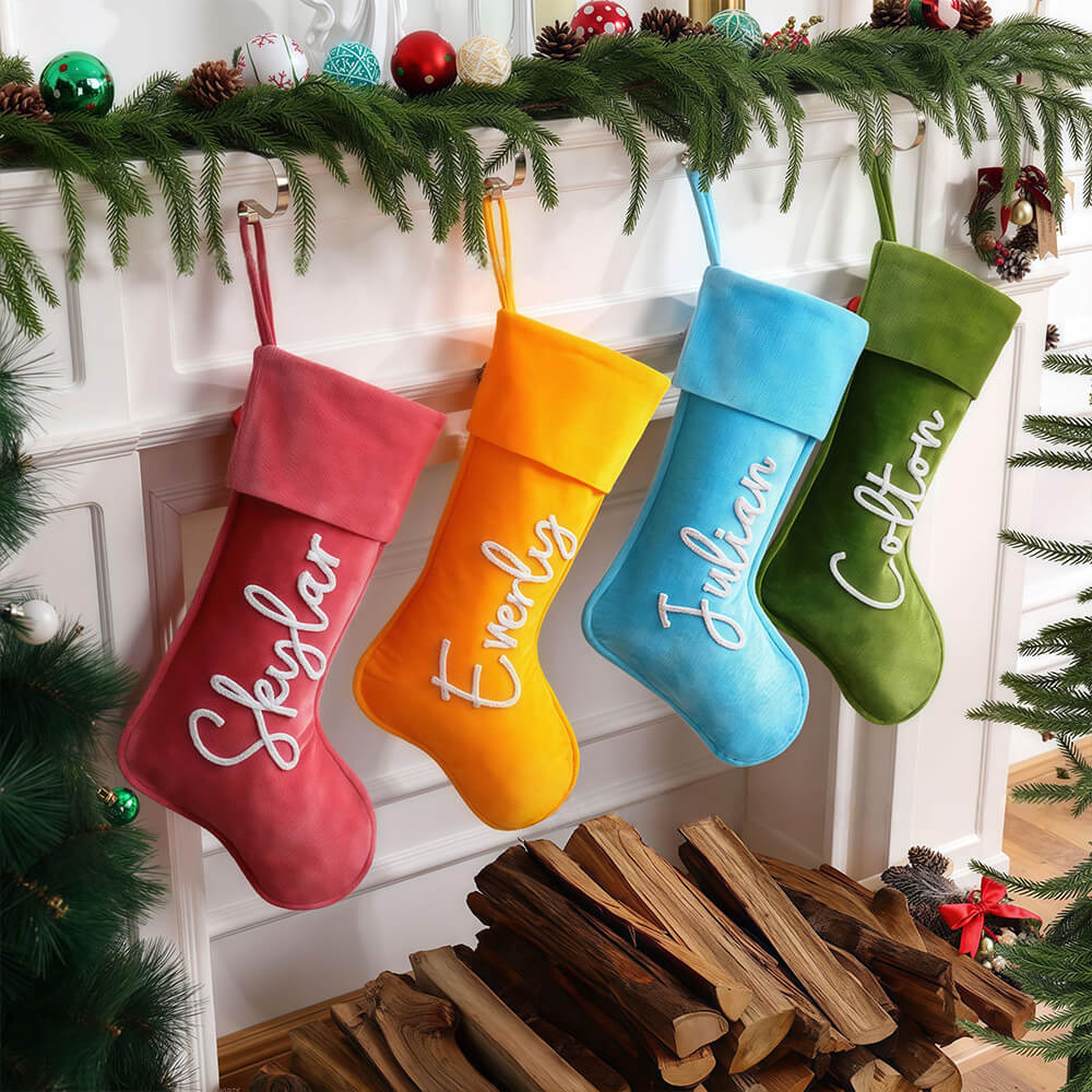 Personalized Velvet Christmas Stocking