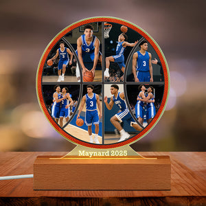 Custom Basketball Photo Night Light