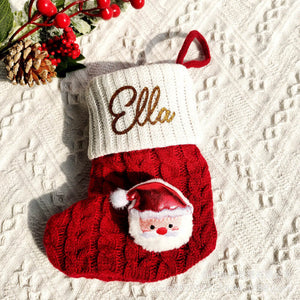 Personalized Knitted Christmas Stocking