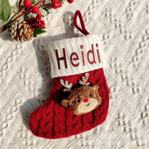 Personalized Knitted Christmas Stocking