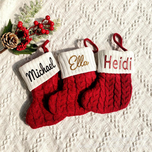 Personalized Knitted Christmas Stocking