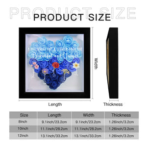 Rose shadow box with name