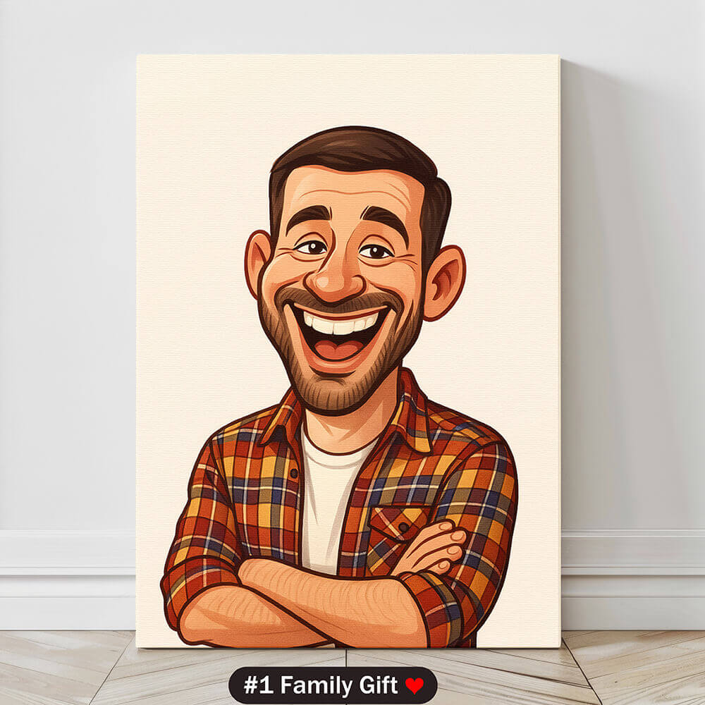 Create Custom Caricature Portrait – Turn Your Photo into Fun Artwork - Unique Gift for Lovers