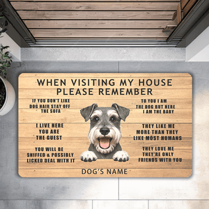 customized door mats dogs