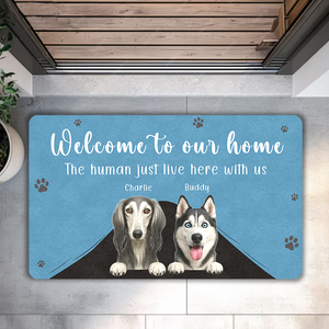 custom 3d cartoon dog doormat