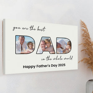 Personalized Father's Day Gift Canvas Art