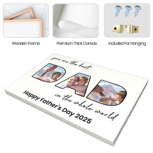 Personalized Father's Day Gift Canvas Art