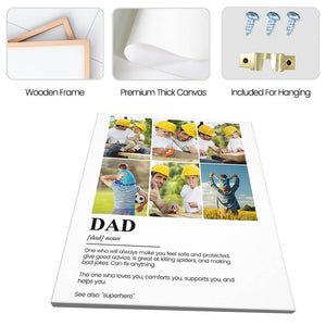 Personalized Papa Canvas Wall Art