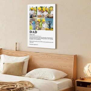 Personalized Papa Canvas Wall Art