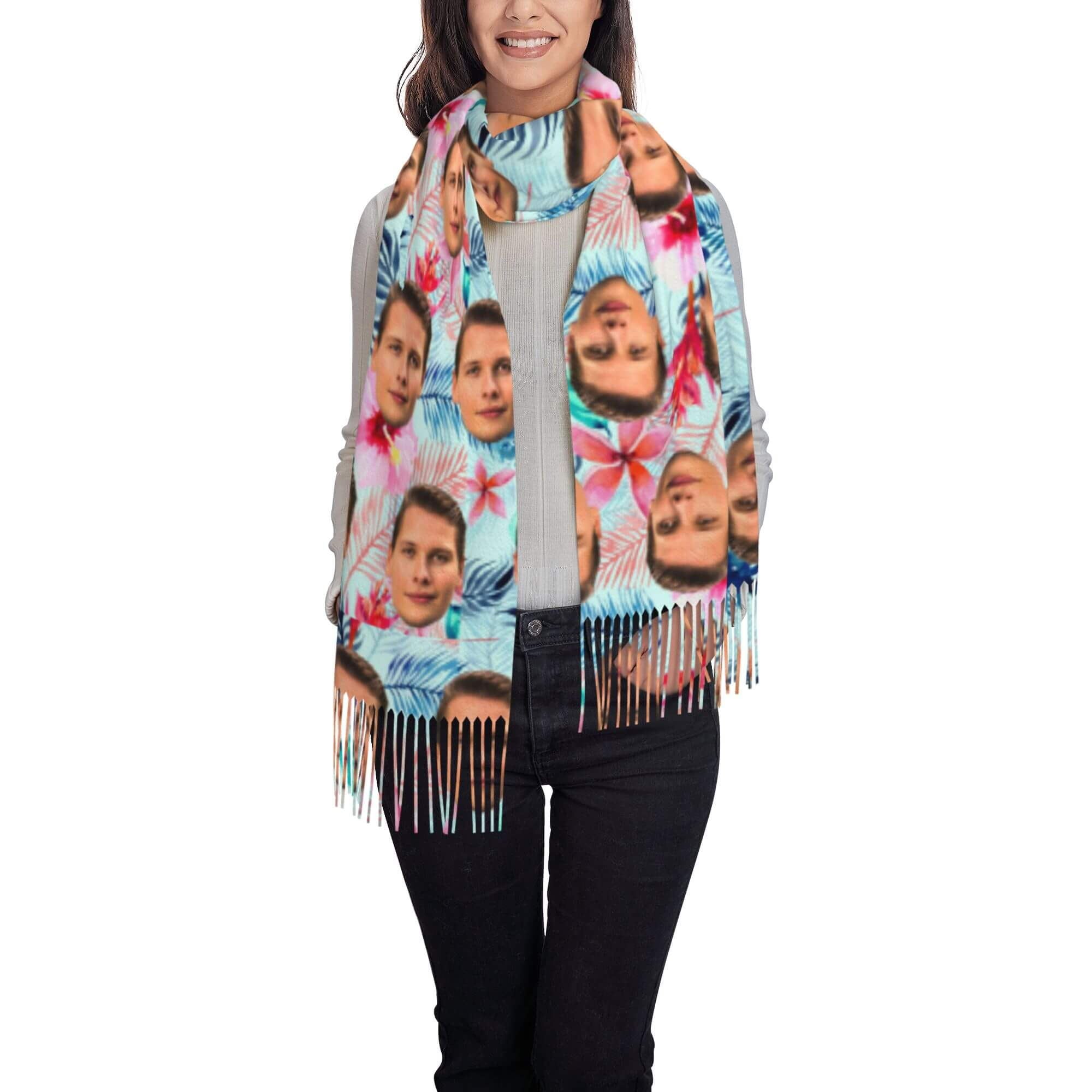 custom photo scarf