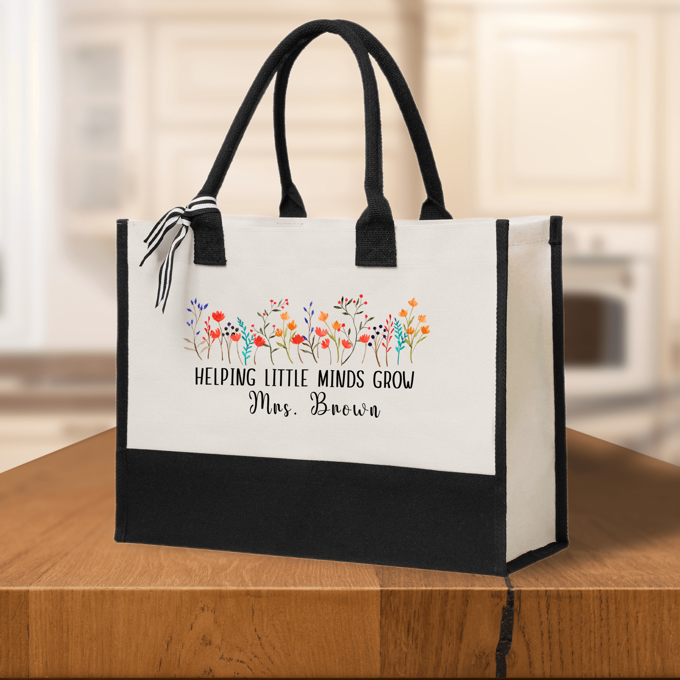 Helping Little Minds Grow Teacher Gift Bags Custom Teacher Bag