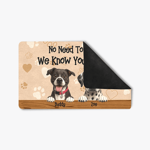 custom dog doormat