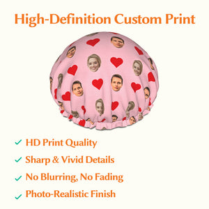 shower cap with heart