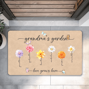 grandma's garden doormat