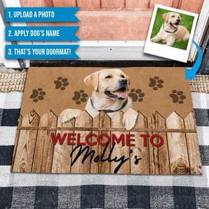 custom dog doormat