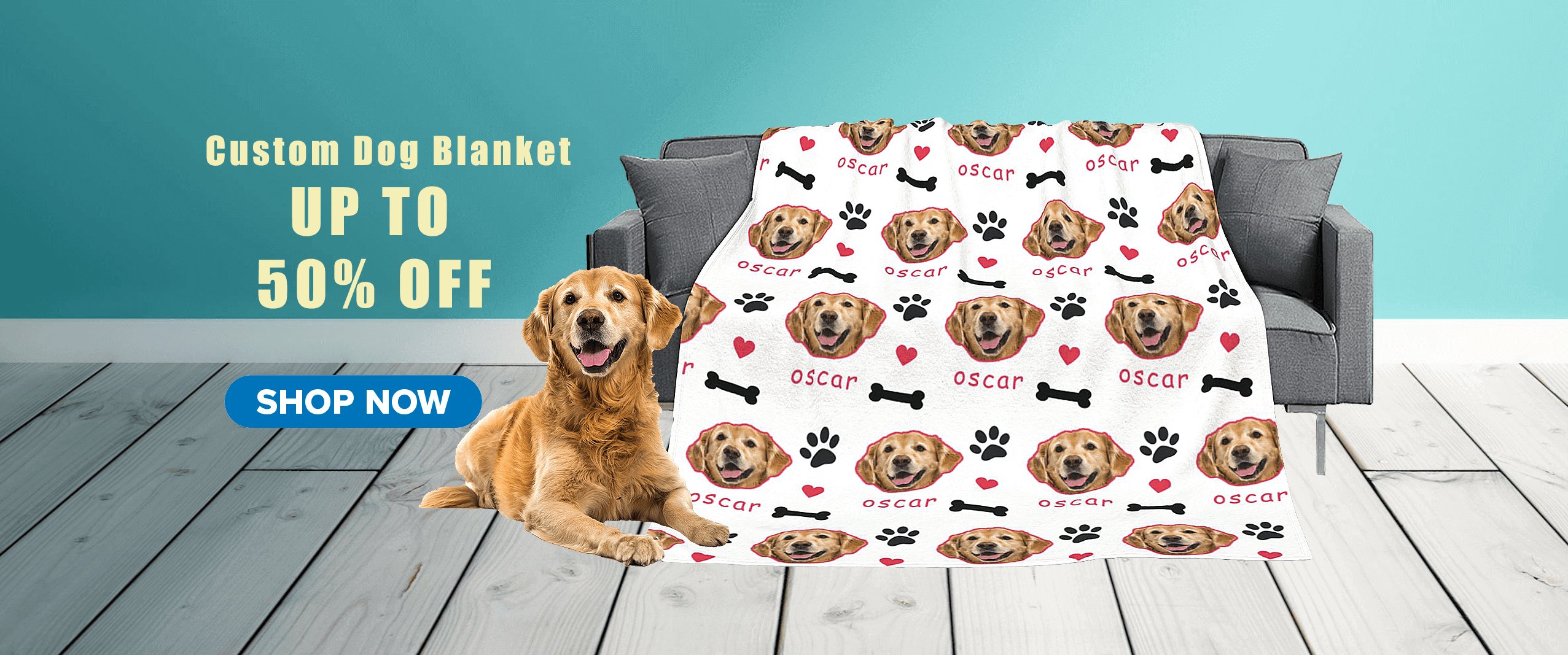 custom dog blanket