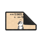 We Know You're Here - Custom Cat Doormat