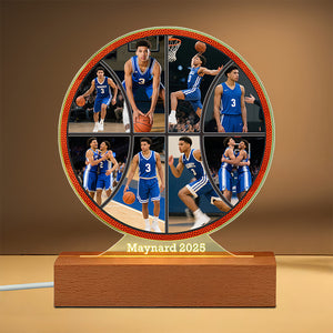 Custom Basketball Photo Night Light