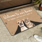 Welcome to Our Home Personalized Dog Doormat