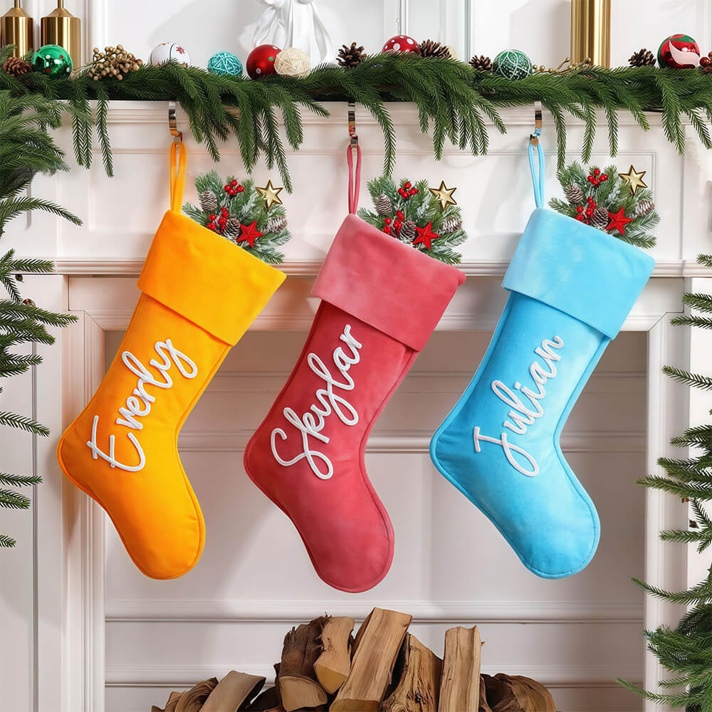 Personalized Velvet Christmas Stocking