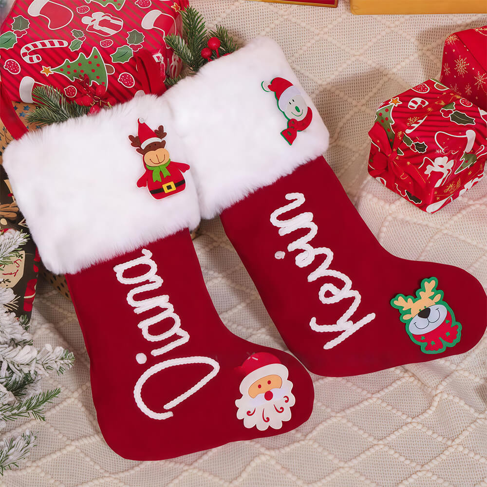 Embroidered Christmas Stocking
