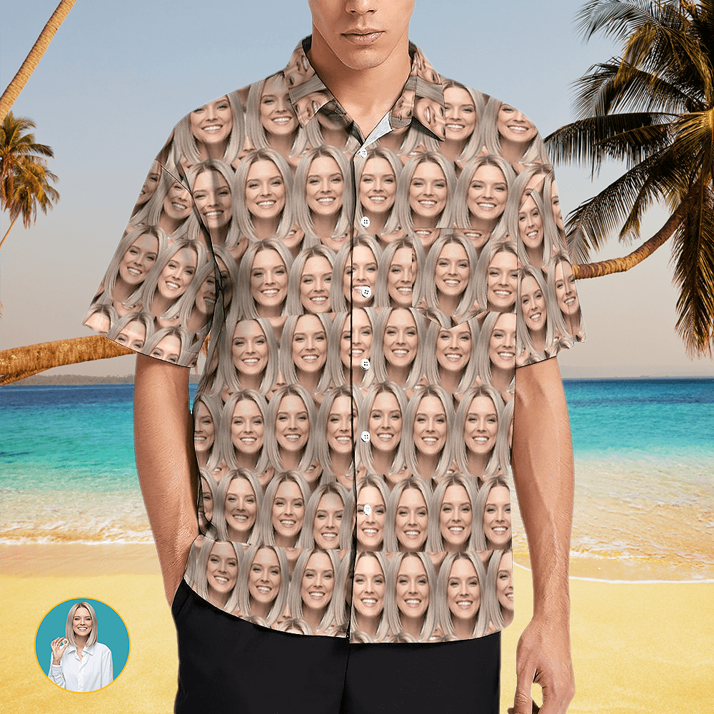 Mash Face Custom Photo Hawaiian Shirts