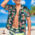 Flamingo Tropical Leaves Custom hawaiian shirts