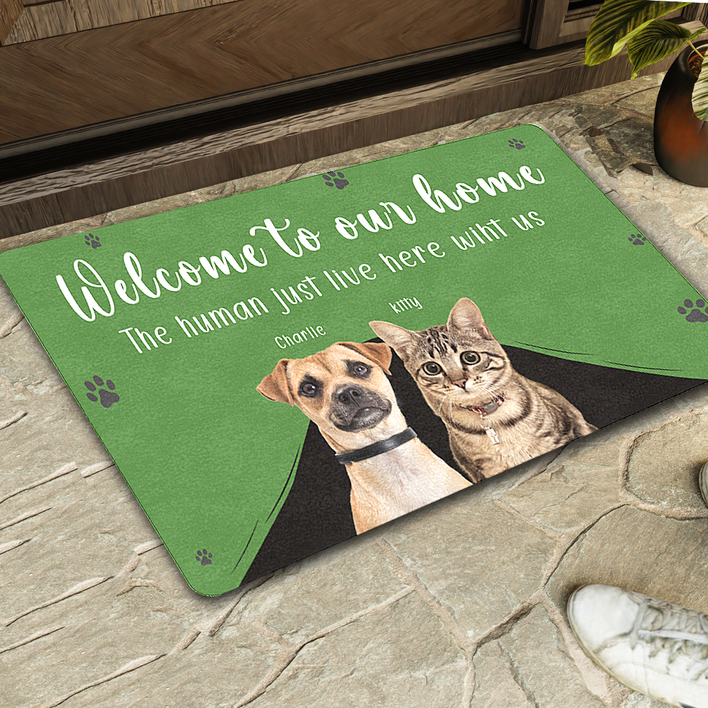 Welcome to Our Home Personalized Dog Doormat