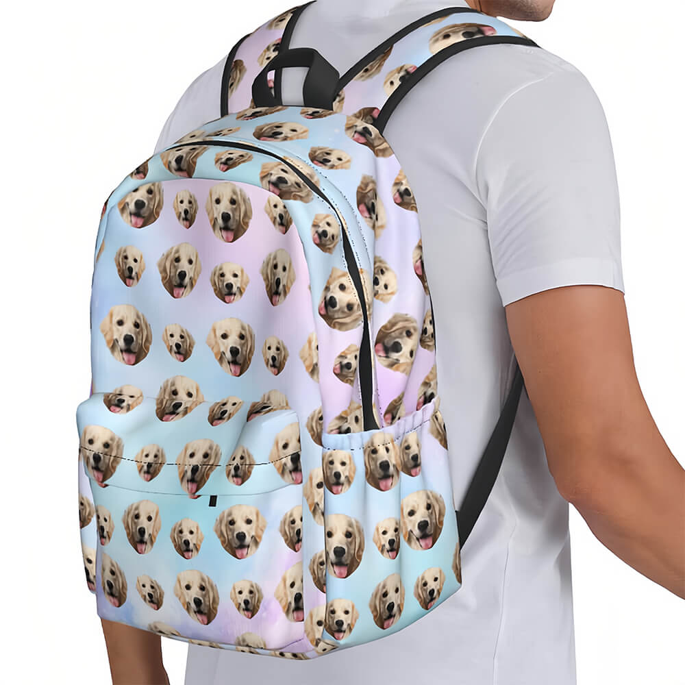 persoalized backpack with pet