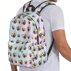 persoalized backpack with pet