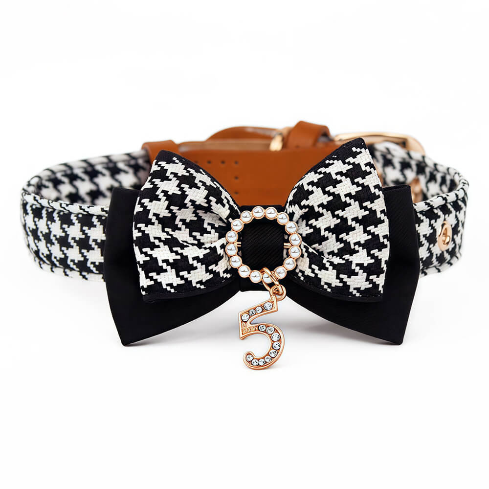 Luxe Bow Tie Collar with Nameplate
