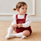 Baby Knit Suspender Romper