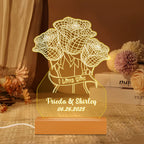 Custom Rose Night Lamp