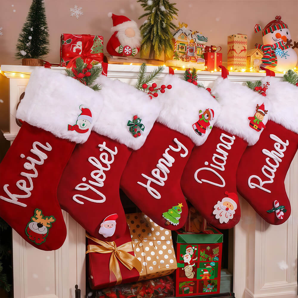 Embroidered Christmas Stocking