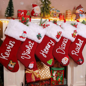 Embroidered Christmas Stocking