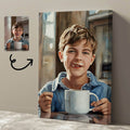 Personalized Watercolor Portrait From Photo - Personalized Customized Canvas – Memorial Portrait Gift