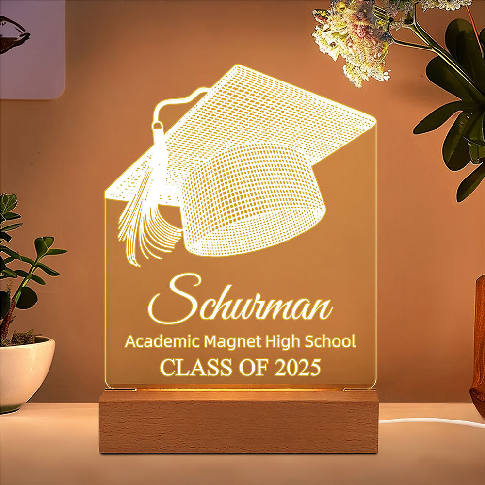 Personalized Graduation Night Light