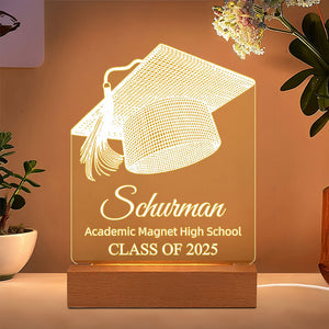 Personalized Graduation Night Light