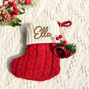 Personalized Knitted Christmas Stocking