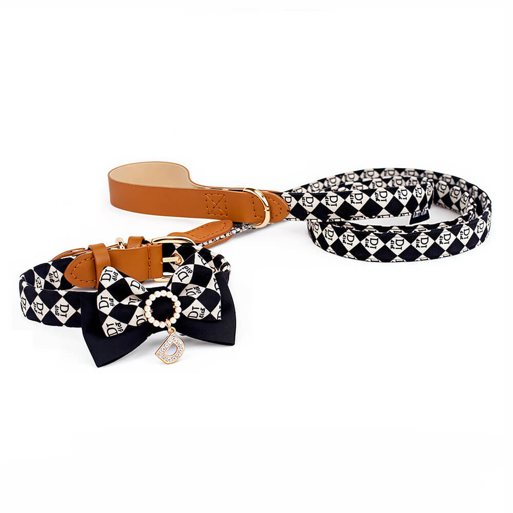 Luxe Bow Tie Collar with Nameplate