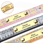 Elegant Woven Name Dog Collar