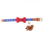 Contrast Bow Tie Collar with Nameplate