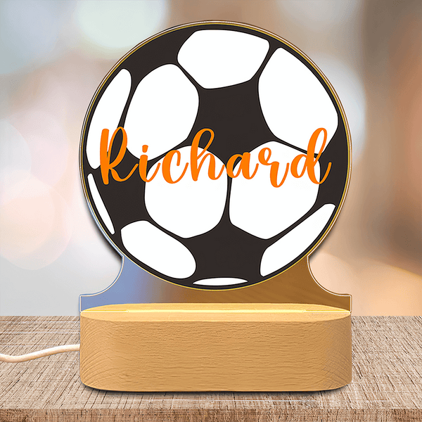 Custom Football Night Light with Name