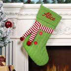 Personalized Embroidered Knitted Christmas Stocking