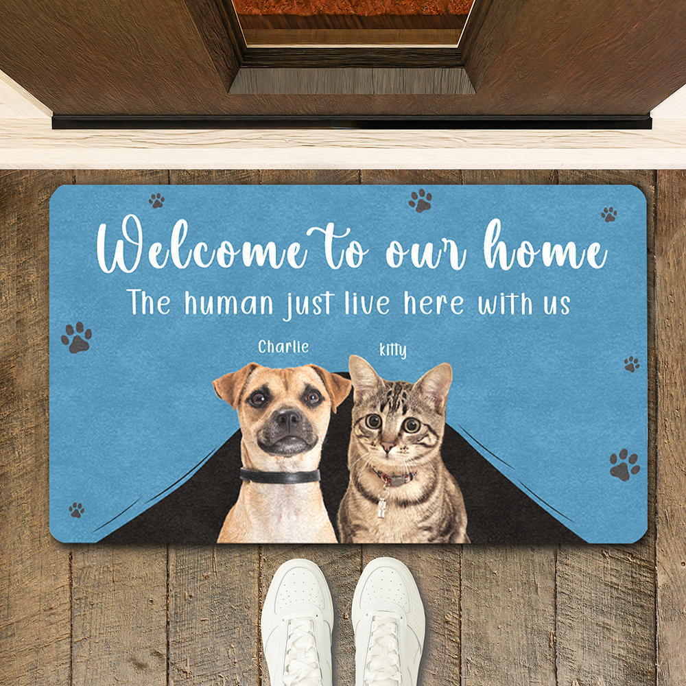 Welcome to Our Home Personalized Dog Doormat